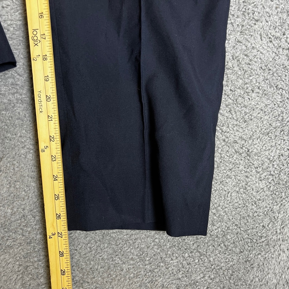 Beverly Hills Polo Club Dress Pants Mens fits 34x27 Navy Blue A Flat Front NEW - Picture 7 of 11